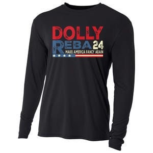 Dolly And Reba 2024 Make America Fancy Again Cooling Performance Long Sleeve Crew