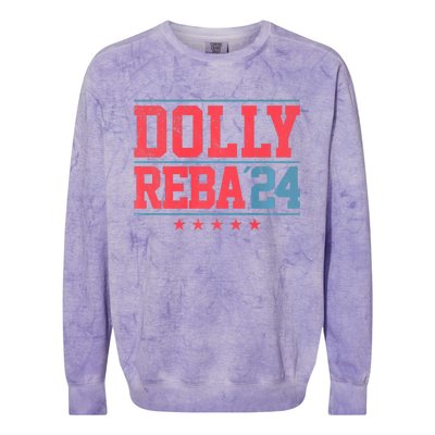 Dolly And Reba '24 Colorblast Crewneck Sweatshirt