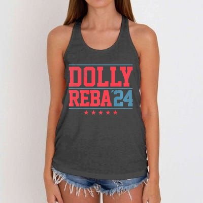 Dolly And Reba '24 Women's Knotted Racerback Tank