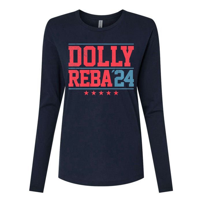 Dolly And Reba '24 Womens Cotton Relaxed Long Sleeve T-Shirt