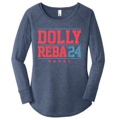 Dolly And Reba '24 Women's Perfect Tri Tunic Long Sleeve Shirt