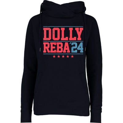 Dolly And Reba '24 Womens Funnel Neck Pullover Hood