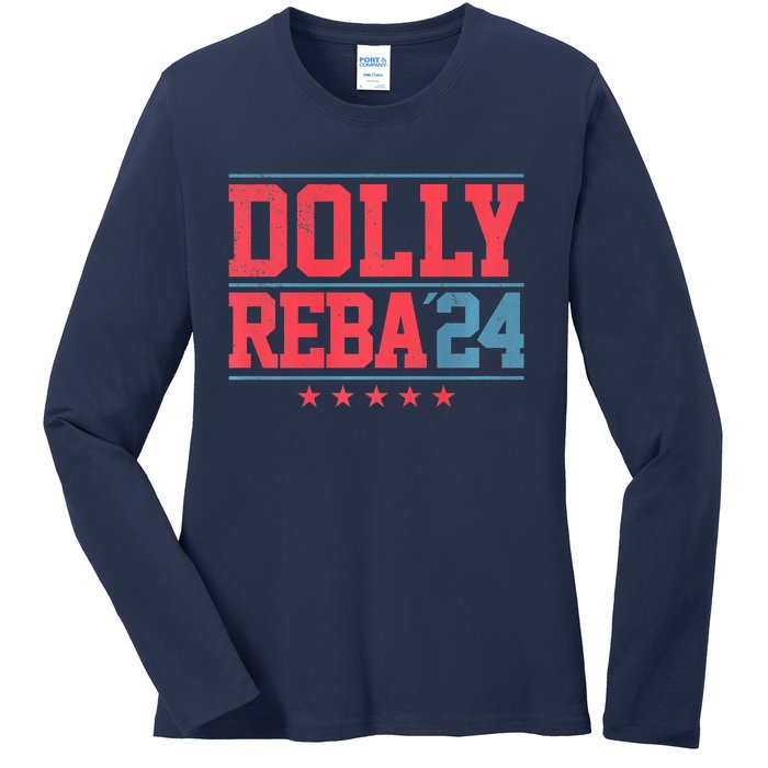 Dolly And Reba '24 Ladies Long Sleeve Shirt