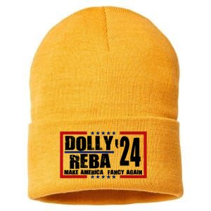 Dolly And Reba 2024 Make America Fancy Again Sustainable Knit Beanie