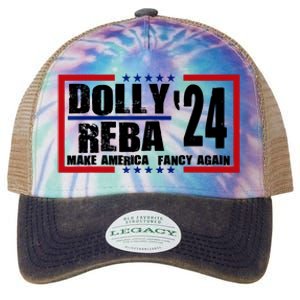 Dolly And Reba 2024 Make America Fancy Again Legacy Tie Dye Trucker Hat