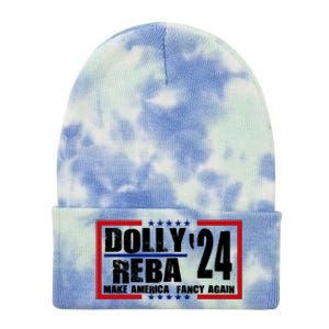 Dolly And Reba 2024 Make America Fancy Again Tie Dye 12in Knit Beanie