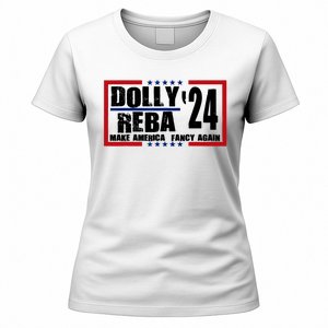 Dolly And Reba 2024 Make America Fancy Again Women's T-Shirt