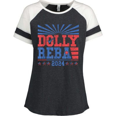 Dolly And Reba 2024 Enza Ladies Jersey Colorblock Tee