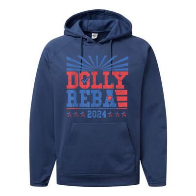 Dolly And Reba 2024 Performance Fleece Hoodie