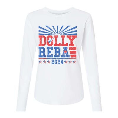 Dolly And Reba 2024 Womens Cotton Relaxed Long Sleeve T-Shirt