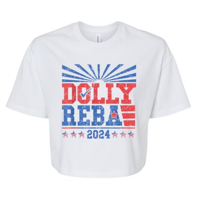 Dolly And Reba 2024 Bella+Canvas Jersey Crop Tee