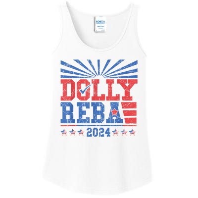 Dolly And Reba 2024 Ladies Essential Tank