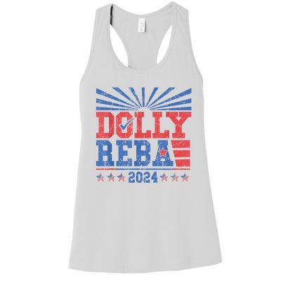 Dolly And Reba 2024 Women's Racerback Tank