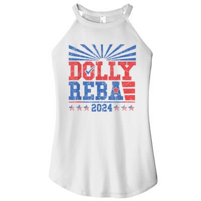 Dolly And Reba 2024 Women's Perfect Tri Rocker Tank