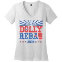 Dolly And Reba 2024 Women's V-Neck T-Shirt