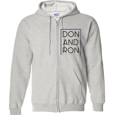 Don And Ron Trump DeSantis 2024 President Republican Vote Full Zip Hoodie