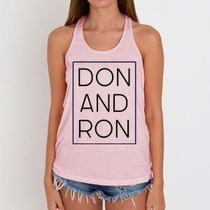 Don And Ron Trump DeSantis 2024 President Republican Vote Women's Knotted Racerback Tank