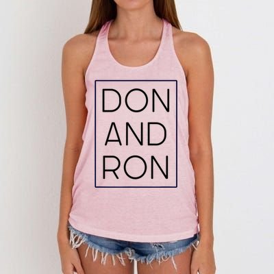 Don And Ron Trump DeSantis 2024 President Republican Vote Women's Knotted Racerback Tank