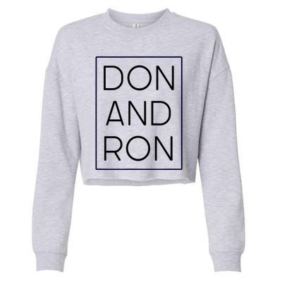 Don And Ron Trump DeSantis 2024 President Republican Vote Cropped Pullover Crew