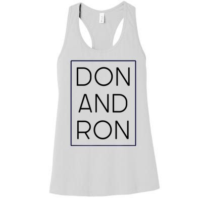 Don And Ron Trump DeSantis 2024 President Republican Vote Women's Racerback Tank