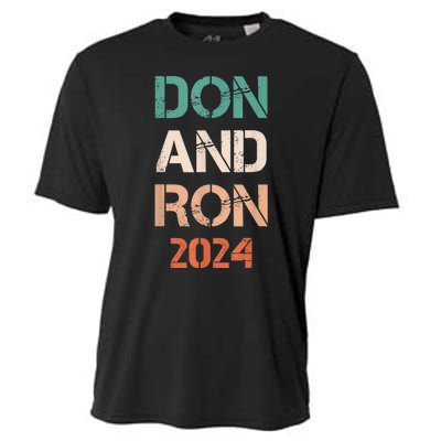 Don And Ron 2024 Don Donald Trump Ron DeSantis 2024 Vintage Cooling Performance Crew T-Shirt