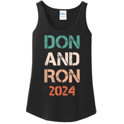 Don And Ron 2024 Don Donald Trump Ron DeSantis 2024 Vintage Ladies Essential Tank