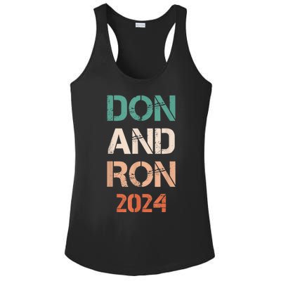 Don And Ron 2024 Don Donald Trump Ron DeSantis 2024 Vintage Ladies PosiCharge Competitor Racerback Tank