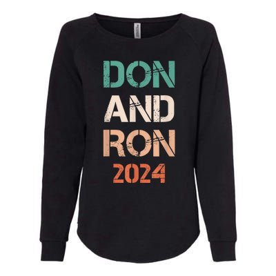 Don And Ron 2024 Don Donald Trump Ron DeSantis 2024 Vintage Womens California Wash Sweatshirt