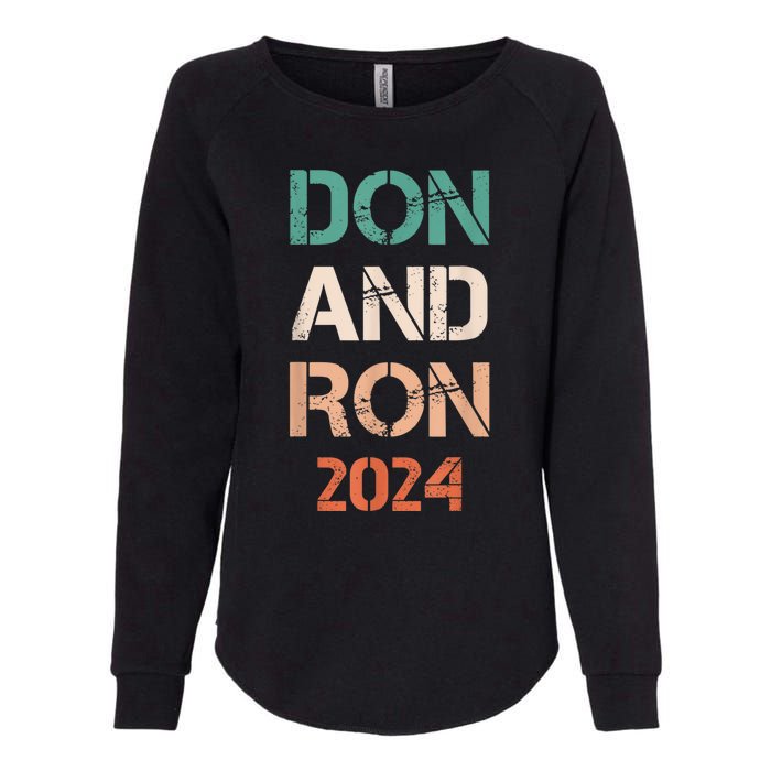 Don And Ron 2024 Don Donald Trump Ron DeSantis 2024 Vintage Womens California Wash Sweatshirt