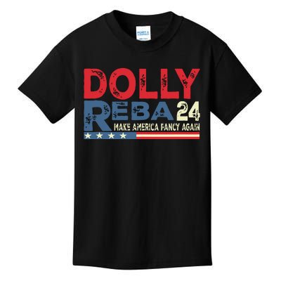 Dolly And Reba 2024 Make America Fancy Again Kids T-Shirt