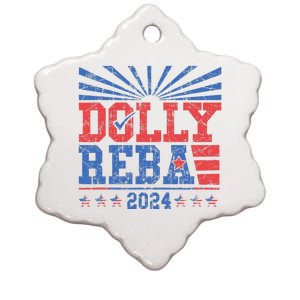 Dolly and Reba 2024 Ceramic Star Ornament