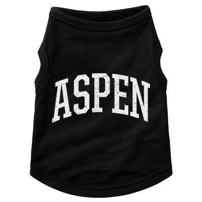 Distressed Aspen , Retro Aspen Doggie Tank