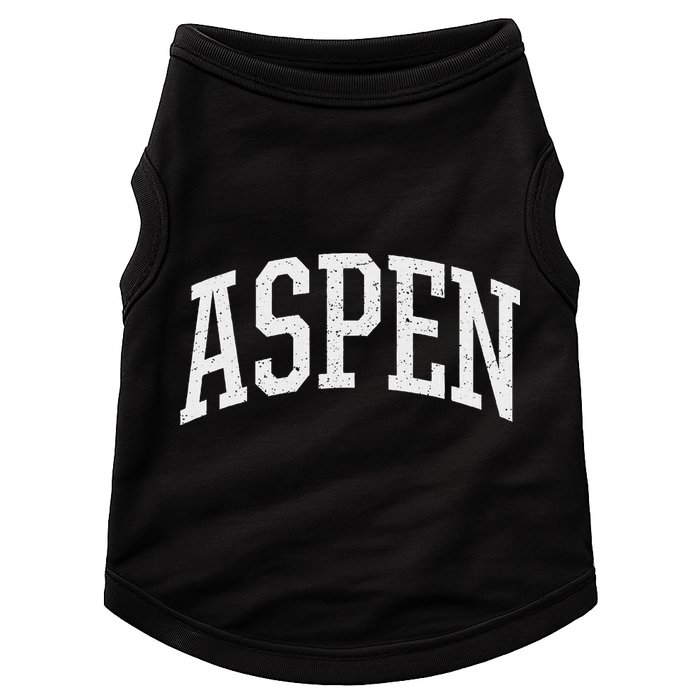 Distressed Aspen , Retro Aspen Doggie Tank