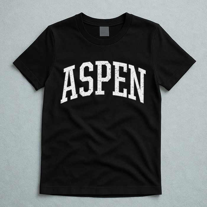 Distressed Aspen , Retro Aspen T-Shirt