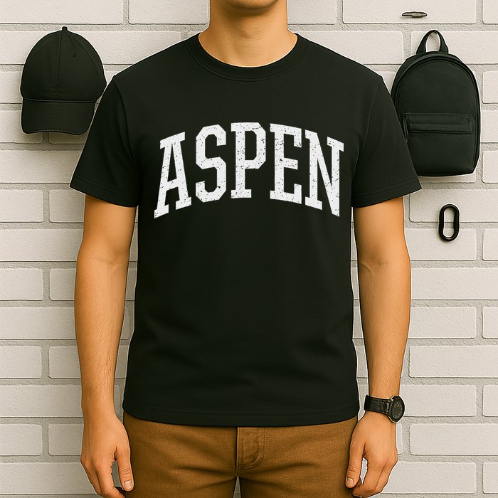 Distressed Aspen , Retro Aspen T-Shirt
