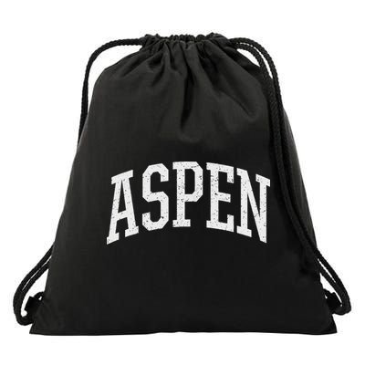 Distressed Aspen , Retro Aspen Drawstring Bag