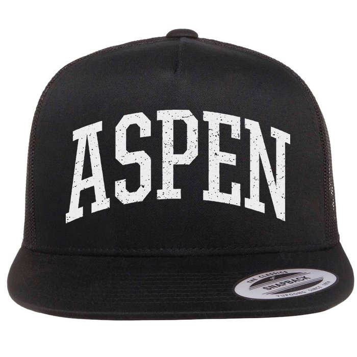 Distressed Aspen , Retro Aspen Flatbill Hat