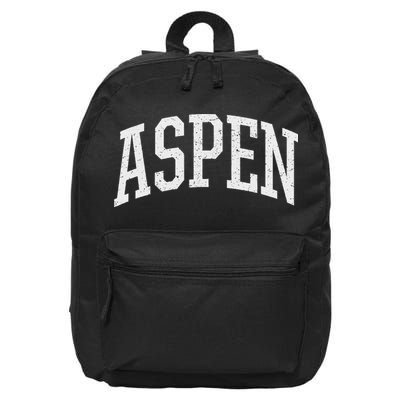 Distressed Aspen , Retro Aspen 16 in Basic Backpack