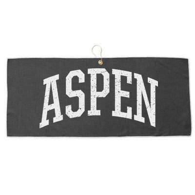 Distressed Aspen , Retro Aspen Large Microfiber Waffle Golf Towel