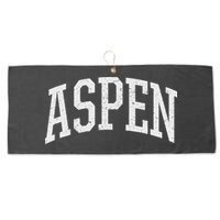 Distressed Aspen , Retro Aspen Large Microfiber Waffle Golf Towel