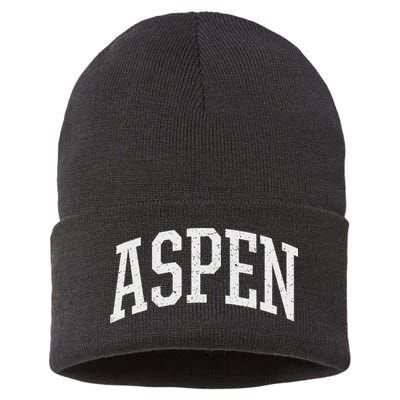 Distressed Aspen , Retro Aspen Sustainable Knit Beanie