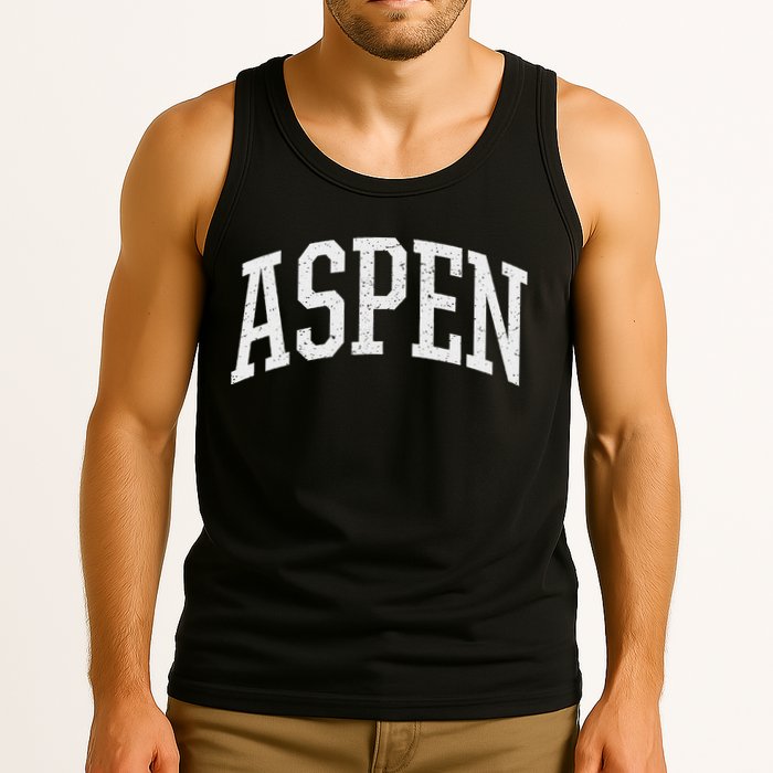 Distressed Aspen , Retro Aspen Tank Top