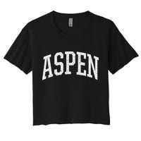 Distressed Aspen , Retro Aspen Crop Top