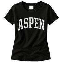 Distressed Aspen , Retro Aspen Womens T-Shirt
