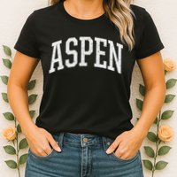 Distressed Aspen , Retro Aspen Womens T-Shirt