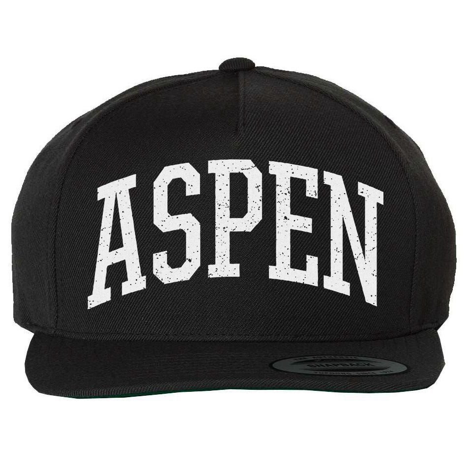 Distressed Aspen , Retro Aspen Wool Snapback Cap