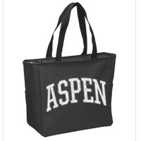 Distressed Aspen , Retro Aspen Zip Tote Bag