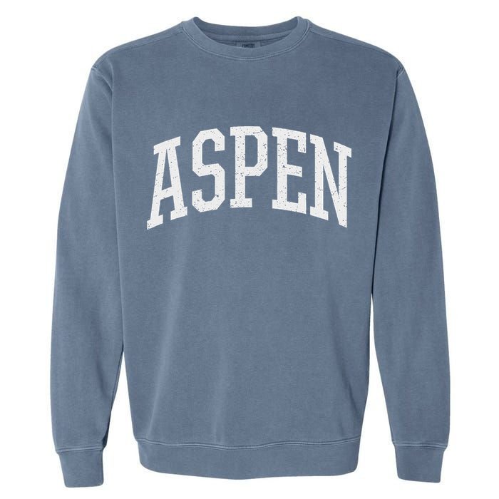 Distressed Aspen , Retro Aspen Garment-Dyed Sweatshirt