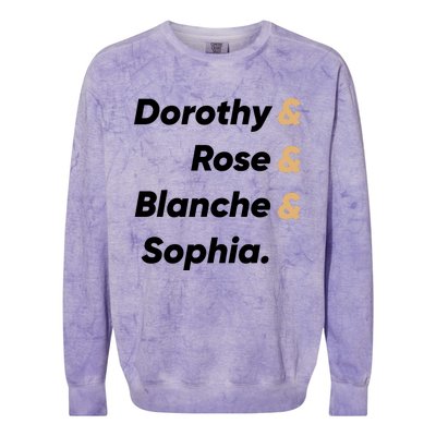 Dorothy And Rose And Blanche And Sophia. Colorblast Crewneck Sweatshirt