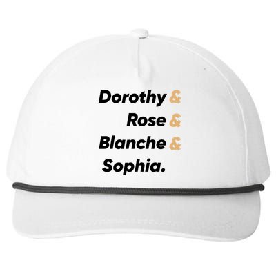 Dorothy And Rose And Blanche And Sophia. Snapback Five-Panel Rope Hat